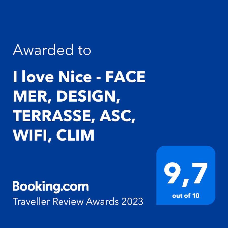 I Love Nice - Face Mer, Design, Terrasse, Asc, Wifi, Clim Διαμέρισμα Εξωτερικό φωτογραφία