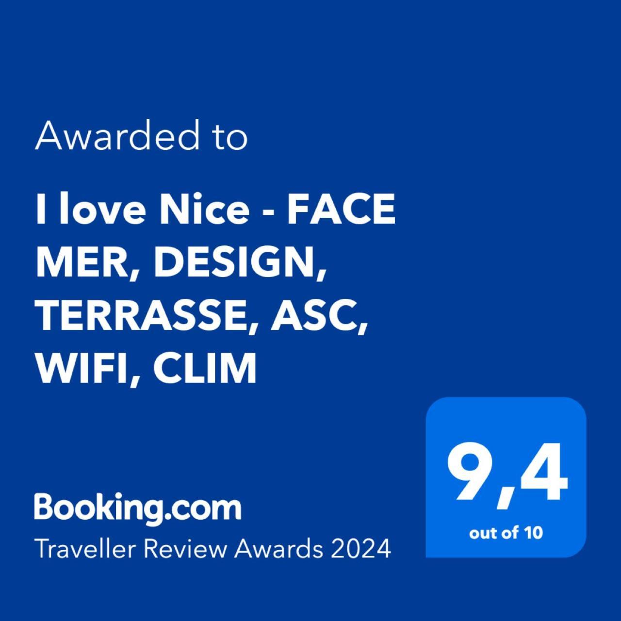 I Love Nice - Face Mer, Design, Terrasse, Asc, Wifi, Clim Διαμέρισμα Εξωτερικό φωτογραφία